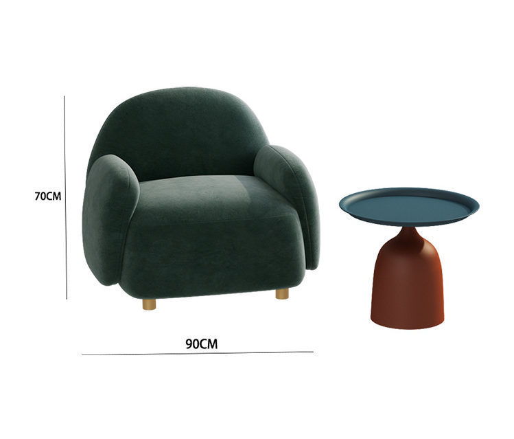 Modern leisure single sofa with backrest (4) Modern leisure single sofa with backrest