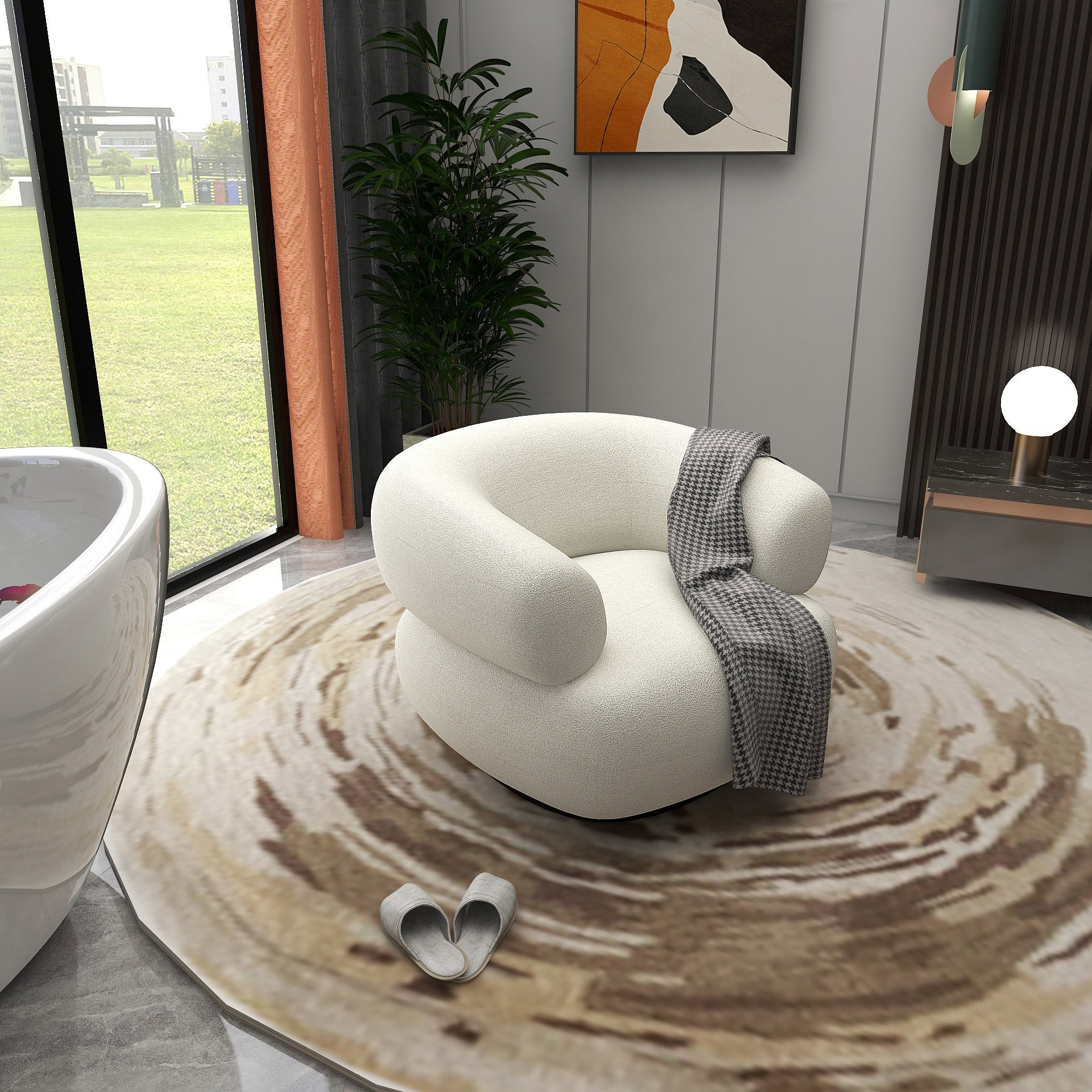Softness fabric furniture (4)