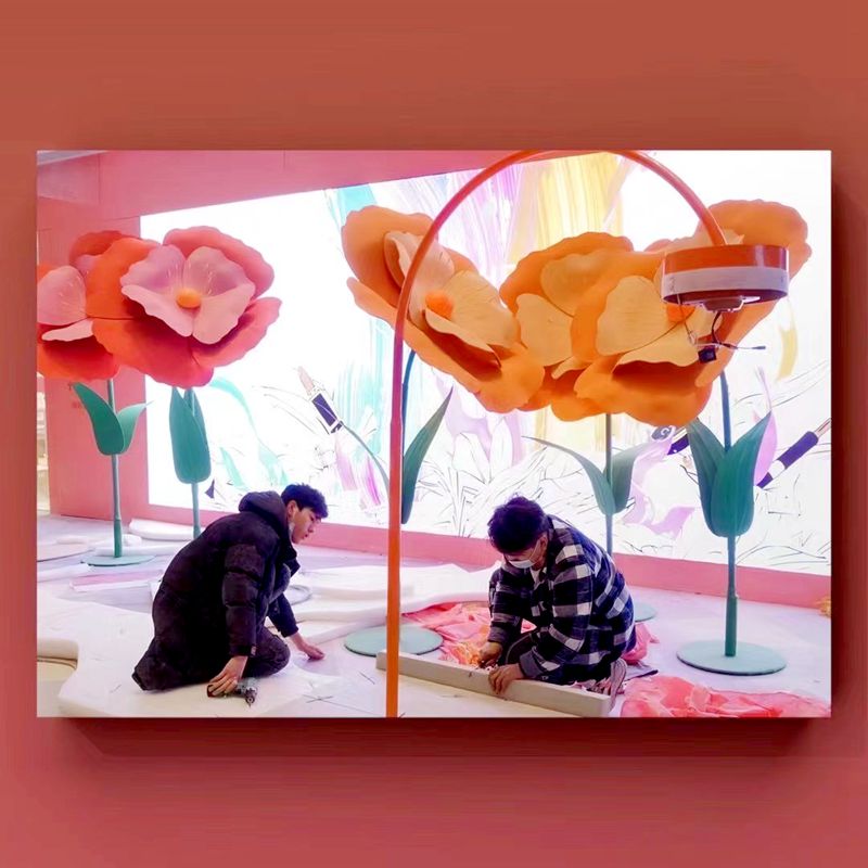 Handmade foam flower