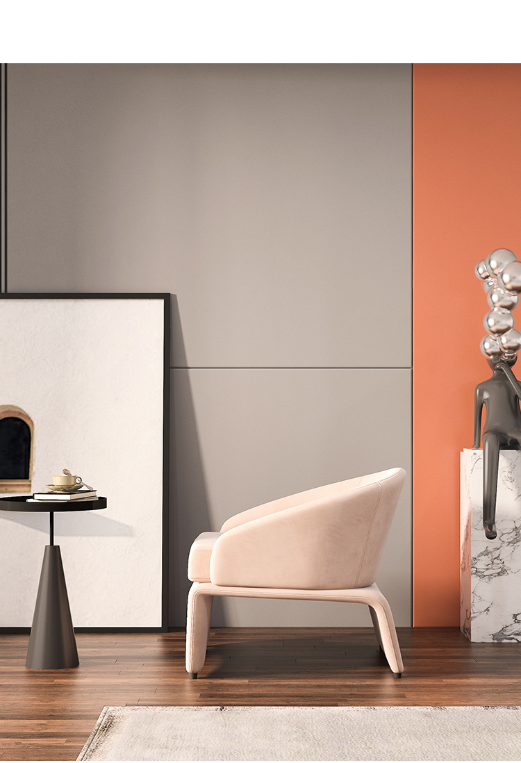Carbon structure steel creative chair