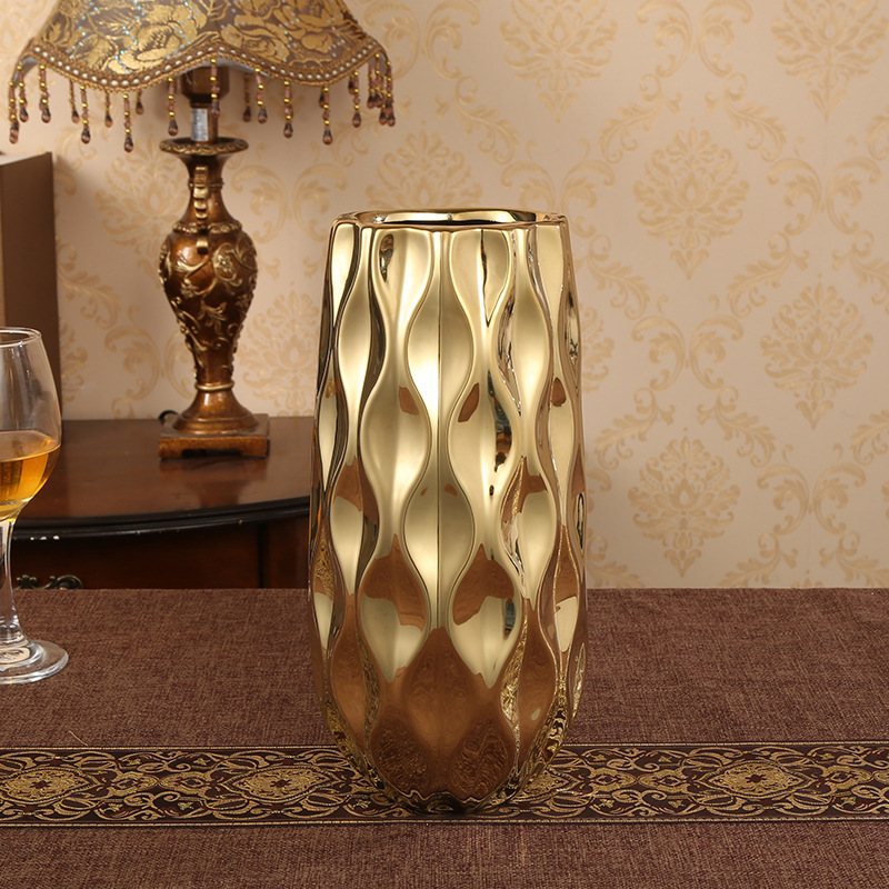 Ceramic vase Golden 2