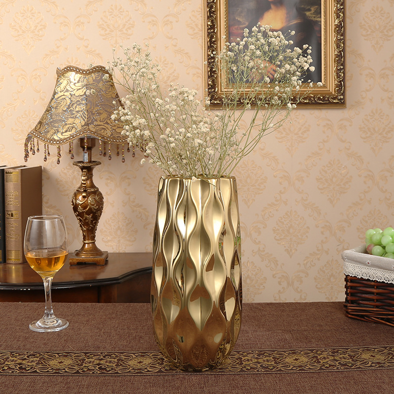 Ceramic vase Golden 2