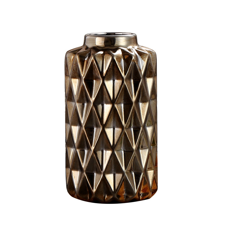 Ceramic vase Golden