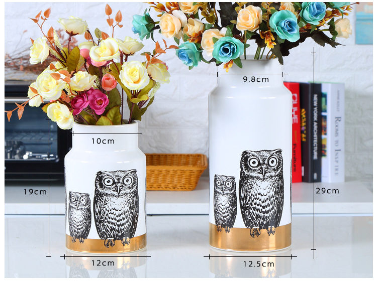 Creative ceramic vase “owls”