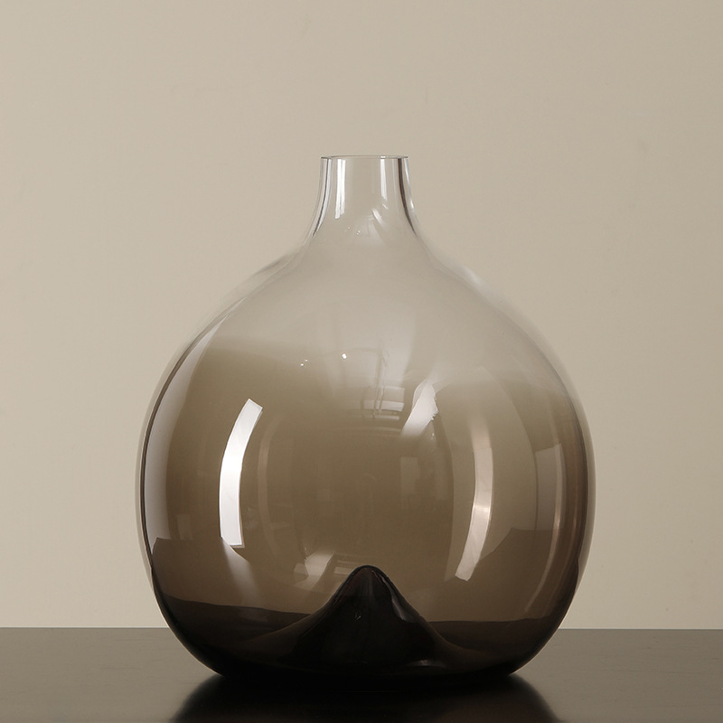 Glass vase grey (3) Glass vase grey (1)