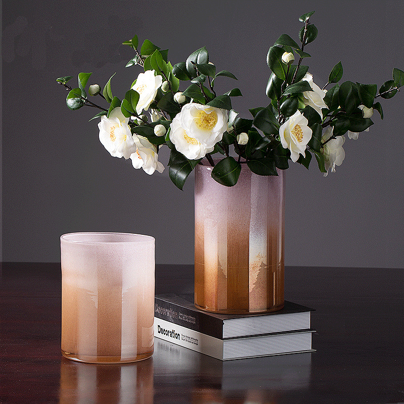 Glass vase pink 2 (4) Glass vase pink 2