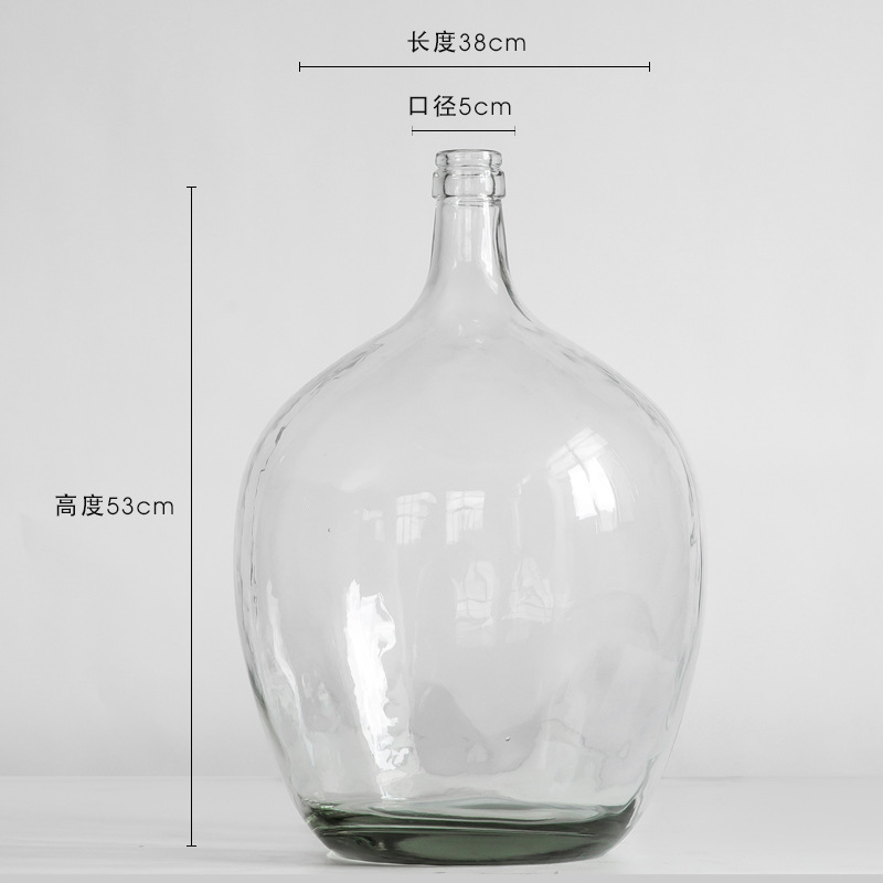 Glass vase transparent 3