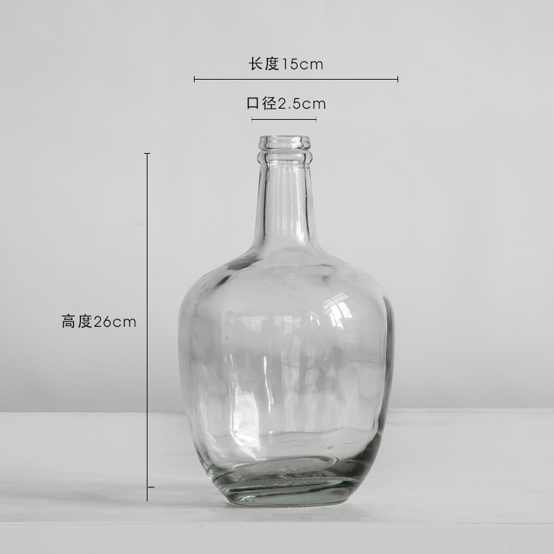 Glass vase transparent 3