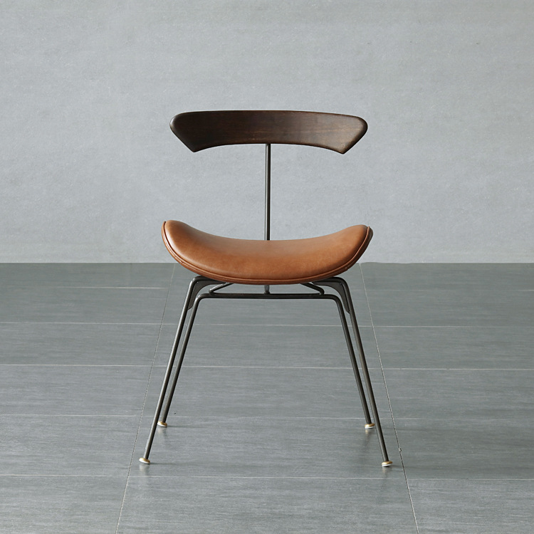 PU iron chair north Europe style