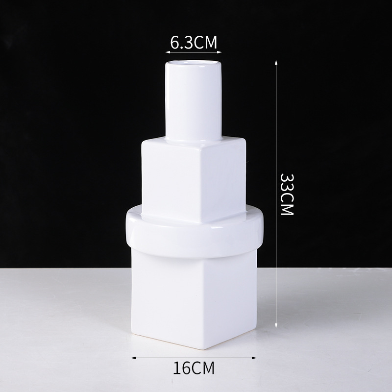 White creative ceramic vase (4)