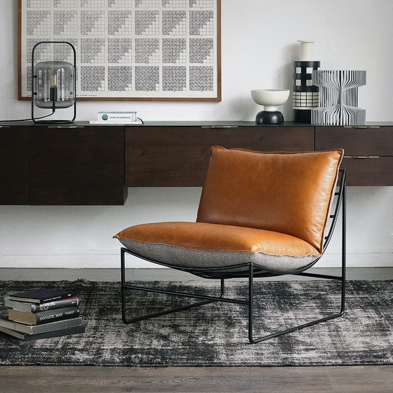 leathaire fabric home chair