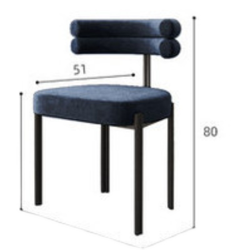 velvet fabric metal stand chair