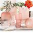 Glass vase pink 5