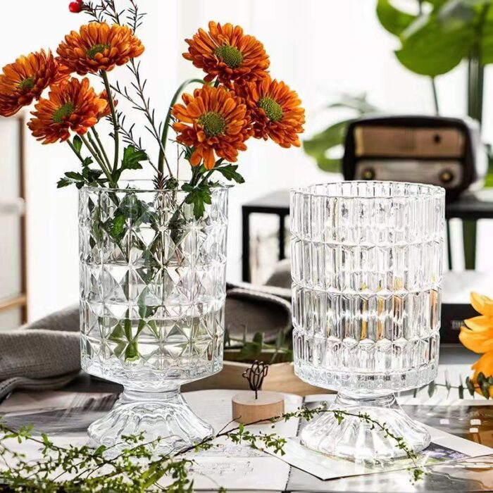 glass vase "4 pattern"