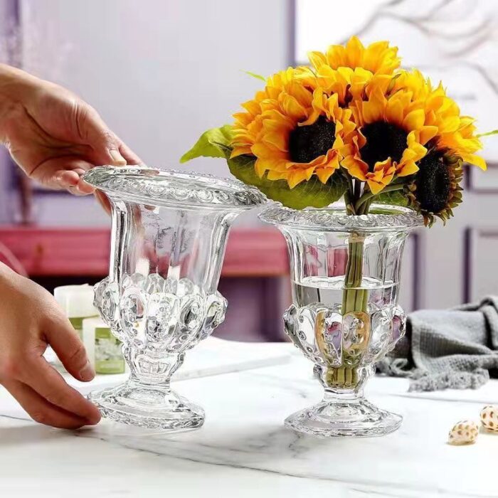 back to old time glass vase