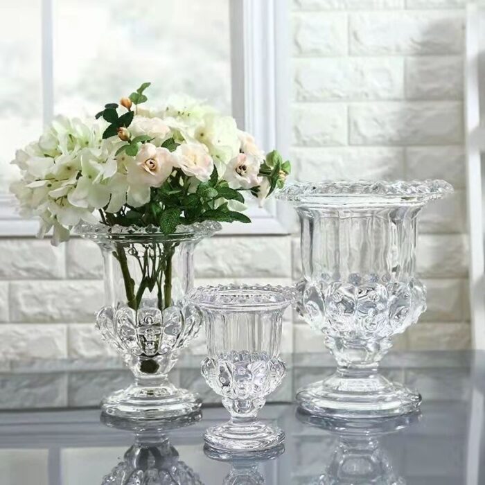 back to old time glass vase