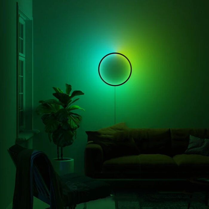 effect led wall light sun