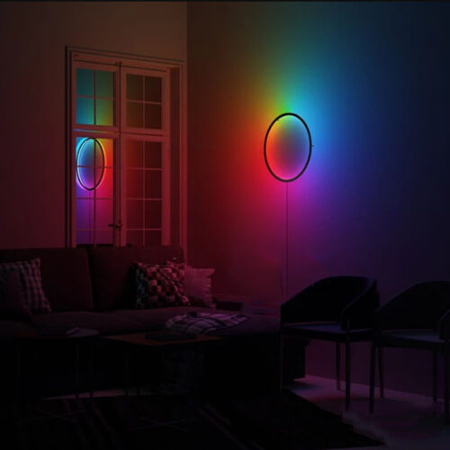 effect led wall light sun
