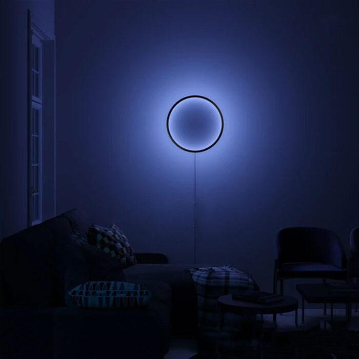 effect led wall light sun