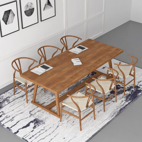 real wood table