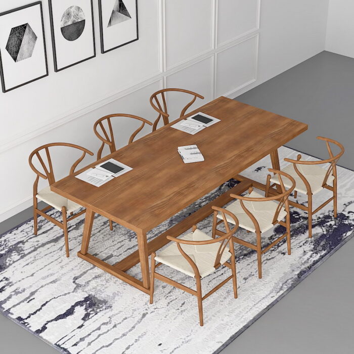 real wood table
